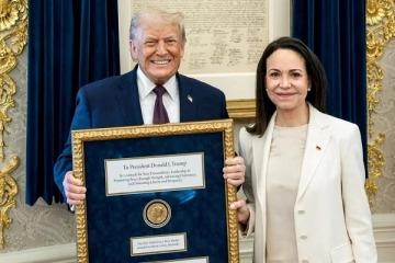 Foto de La Fundaci�n Nobel aclar� que el premio es intransferible tras el pol�mico gesto de Corina Machado a Trump