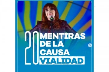 Foto de Difunden las 20 mentiras de la Causa Vialidad ante la expectactiva del fallo de la Corte contra Cristina