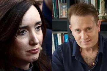 Foto de "Extra�amente rubio": Victoria Villarruel sali� al cruce del bi�grafo de Javier Milei y volvi� a agitar la interna libertaria