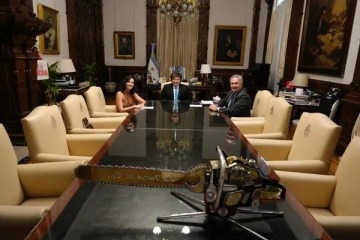 Foto de Milei recibi� a la presidenta de la Comunidad de Madrid, Isabel D�az Ayuso