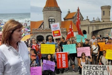 Foto de Bullrich visit� Mar del Plata y fue recibida con abucheos, c�nticos y rechazo a la reforma laboral