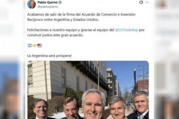 Foto de Un acuerdo a medida de Washington: el Gobierno sell� otro gesto de alineamiento con EEUU