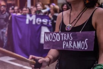 Foto de 8M: el feminismo realiza un paro y movilizaci�n a Plaza de Mayo por el D�a Internacional de la Mujer Trabajadora