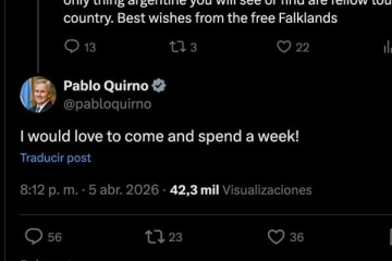 Foto de Quirno evit� nombrar a Malvinas y desat� una nueva pol�mica por su respuesta a un usuario brit�nico