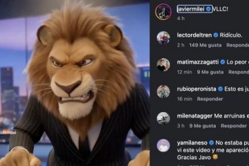 Foto de Entre caricaturas y agravios, Milei volvi� a provocar con un video hecho con IA donde se parece a Alex de Magagascar