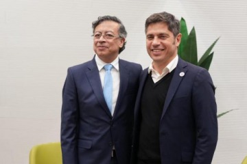 Foto de Kicillof se reuni� con Petro en medio de su gira por Espa�a 