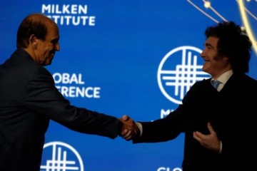 Foto de Milei volvi� a buscar respaldo entre empresarios de EE.UU. y habl� de un �sue�o americano� continental