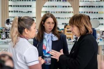 Foto de Bullrich encabez� una recorrida en Lugano con la karinista Pilar Ram�rez de cara a 2027