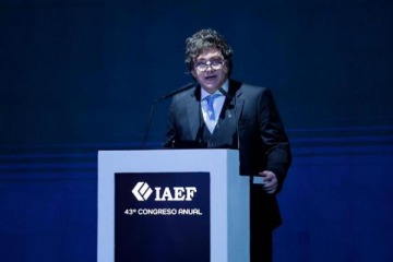 Foto de Pese a las encuestas e indicadores adversos, Milei afirm� que "el a�o que viene, en octubre, los vamos a pasar por arriba"