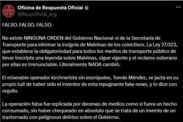 Foto de Esc�ndalo por los stickers de Malvinas: el Gobierno neg� haber ordenado retirarlos del transporte p�blico