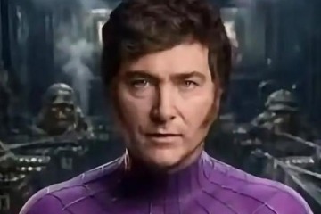 Foto de Milei se disfraz� de Spiderman y carg� contra el kirchnerismo antes de la reforma del Banco Central