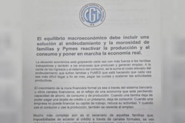 Foto de La CGT llev� al Gobierno su reclamo por el endeudamiento: �La salida no puede ser un ajuste permanente�