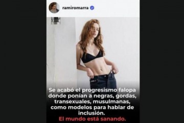 Foto de "Pon�an negras, gordas y transexuales": Marra us� una publicidad de una mujer para atacar al "progresismo falopa"